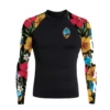 MOYA GUAM ALL ISLAND BLACK LS RASHGUARD