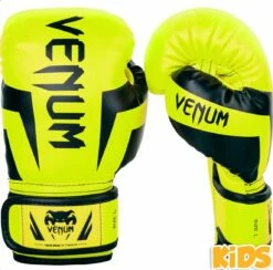 VENUM Kids Elite Boxing Glove - Fluo Yellow