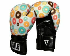 TITLE Boxing Infused Foam Donut Print Training Gloves