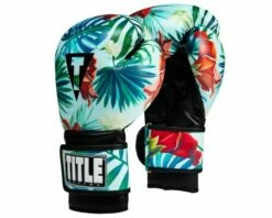 TITLE Boxing Hawaiian Floral Bag Gloves
