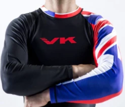 VANDAL KIMONOS HISTATE HAWAIIAN FLAG RASHGUARD