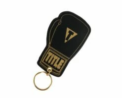 TITLE Stamped Leather Boxing Glove Keyring